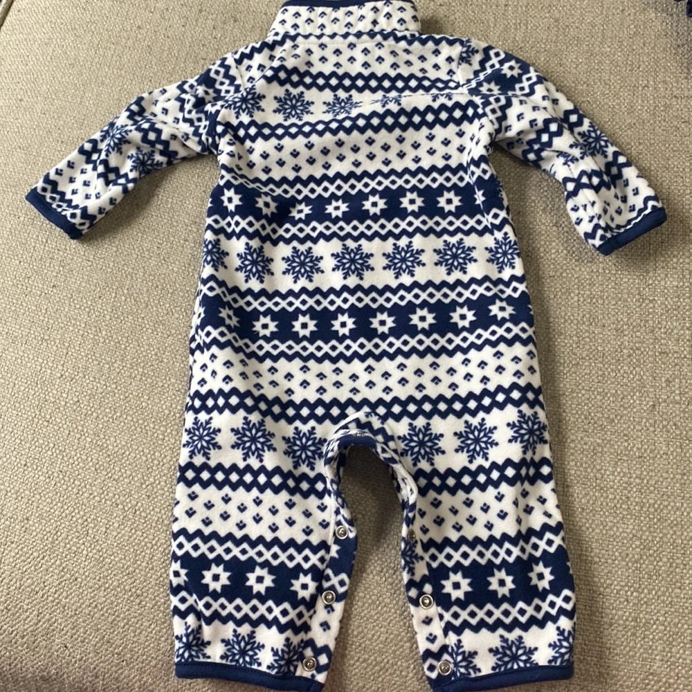 Carters Baby Boy Winter Hooded Zip Up Bodysuit Jumpsuit Bundle Lot 2 Pc.
